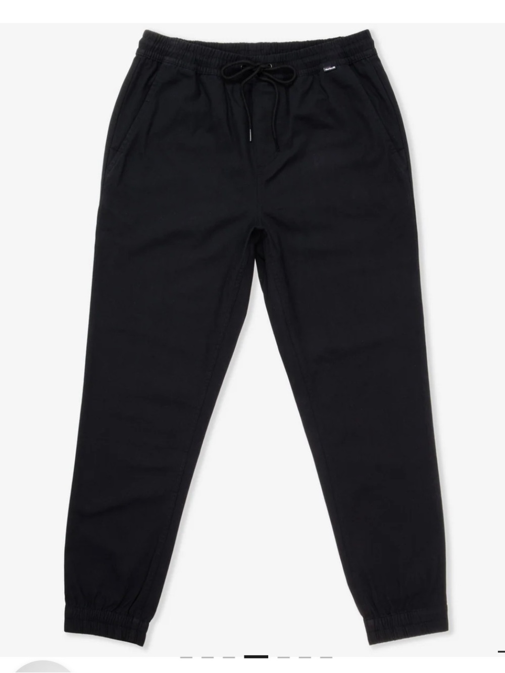 Hurley Black Drawstring Jogger Pants